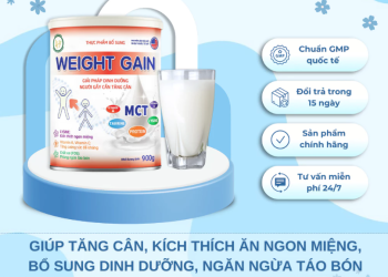 Sữa Bột Tăng Cân WEIGHTGAIN Sữa Dành Cho Người Gầy Cần Tăng Cân, Cải Thiện Tiêu Hoá Và Hấp Thu Dinh Dưỡng