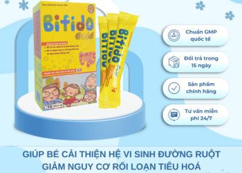 Men Vi Sinh Bổ Sung Lợi Khuẩn Cho Bé Giúp Cân Bằng Hệ Vi Sinh Đường Ruột Và Giúp Bé Ăn Ngon BIFIDO GOLD 10 Gói/Hộp